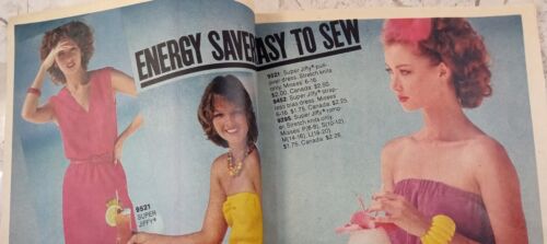 SIMPLICITY June 70s - 80s Fashion News Leaflet Terry Velour Tropical for Sewing - Picture 3 of 9