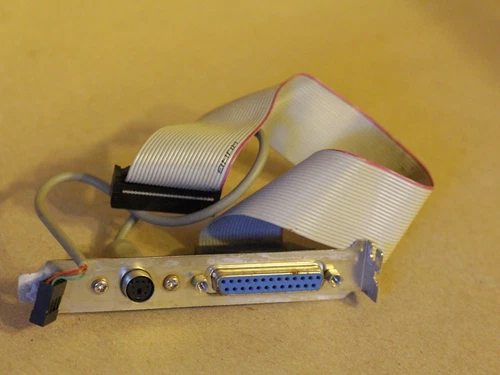 PS/2 PS2 mouse port mini DIN 2*4 pin for AT motherboards DB25 parallel cable