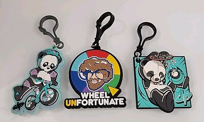 Dude Perfect Booster Keychain Bag Clip LOT of 3 Bike Panda Wheel ...