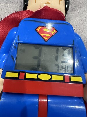 Lego Minifigure DC Super Heroes Superman Digital Alarm Clock