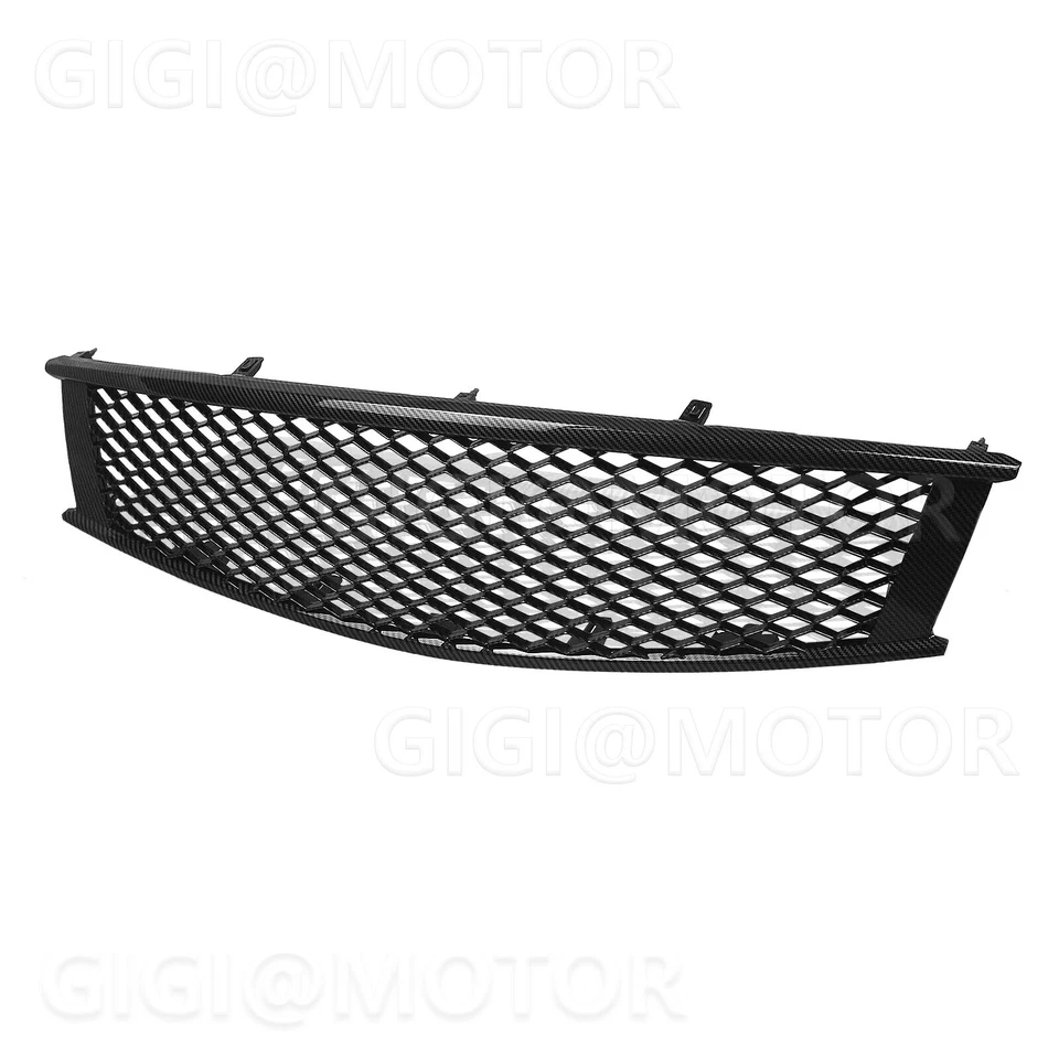 For Infiniti G37 Q60 Skyline Coupe 08-13 Carbon Fiber Front Bumper Upper Grille - Image 3 of 4