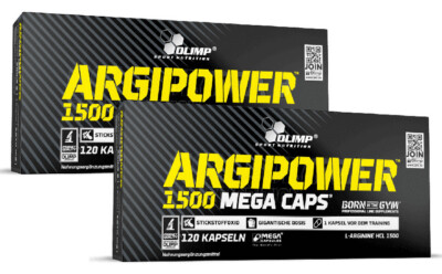 Olimp Argi Power 1500 Mega Caps 2x 120 Kapseln L-Ariginin Aminosäuren