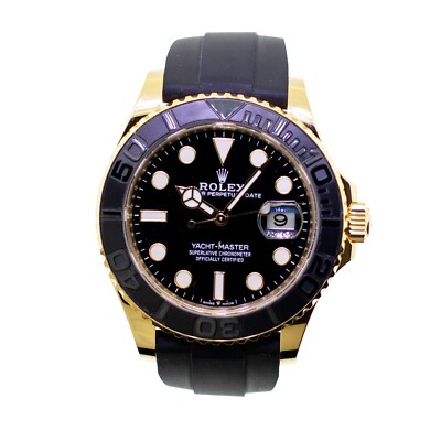 Rolex Yacht-Master 42mm Yellow Gold Black Dial & Black Bezel
