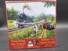 SunsOut Watching the Trains 1000-Piece Jigsaw Puzzle