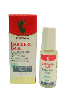 (1699,-   / L) MAVALA Barriere Base 10ml Unterlack Feuchtigkeit für dünne Nägel