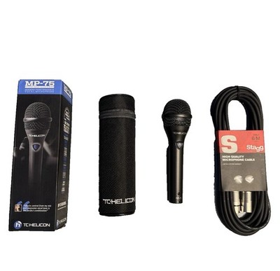 TC Helicon MP-75 Dynamisches Mikrofon mit gepolstertem Koffer Top Zustand