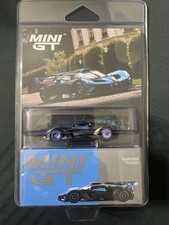 chase! Mini GT 1:64 Bugatti Bolide W16.4 Black & Blue Diecast Model Car MGT01063