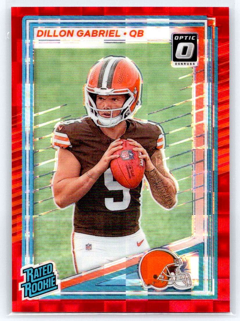 2025 Donruss #316 Dillon Gabriel Optic Rated Rookies Preview Red Pandora