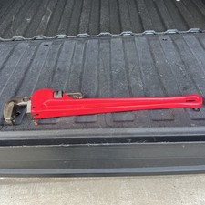 Westward 4YR94A Straight Cast Iron 24" Pipe Wrench, 3" Capacity c-x