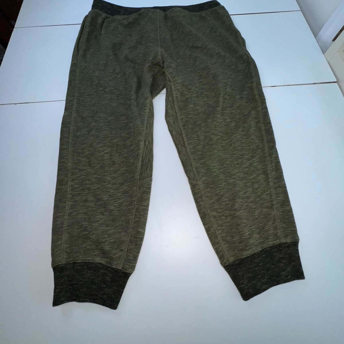 Adidas Sweatpants Large Green Olive Crop Joggers az3332 ov9001 | eBay