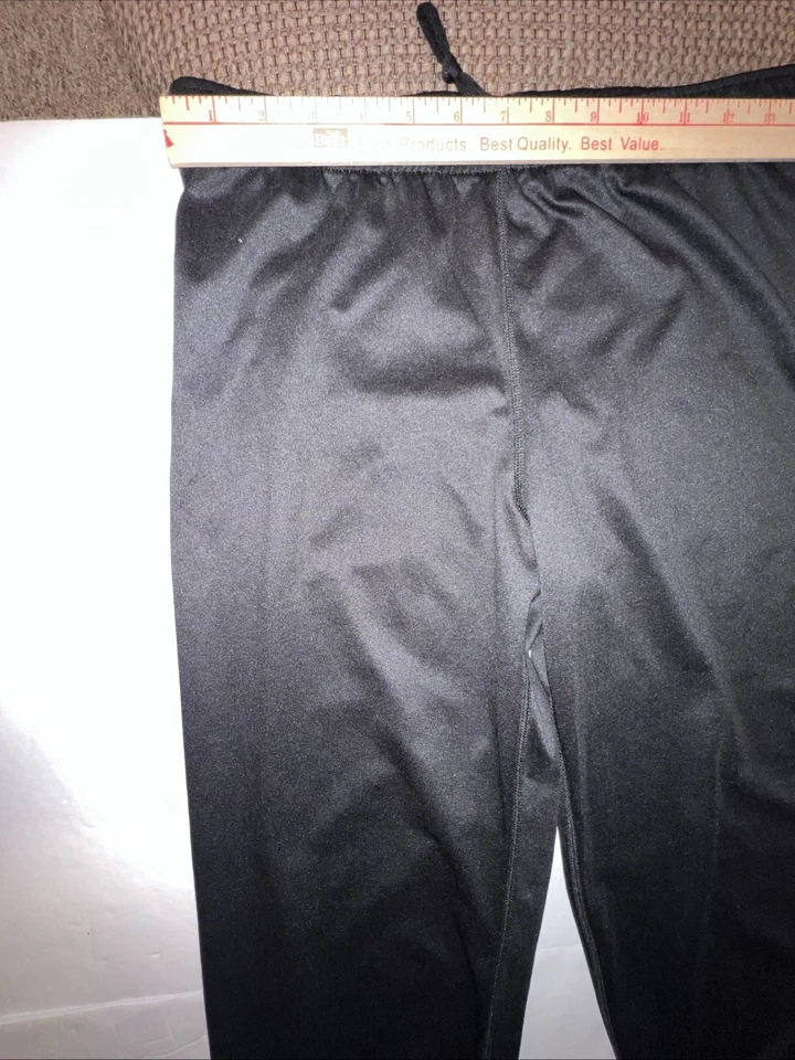 Pantalones Base Térmica DUOFOLD Mujer’s Grandes Negros Cintura Elástica Cordón De Colección Foto 2 de 4