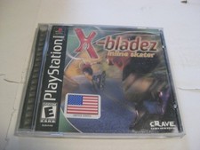 X-Bladez Inline Skater - Sony PlayStation 1, VG, sticker on front of manual