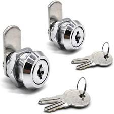 Paquete de 2 cerraduras de leva para gabinete de 5/8 pulgadas