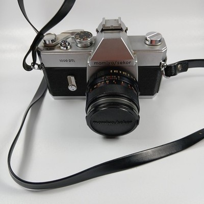 MAMIYA SEKOR 1000 DTL 35MM Film SLR Camera W 1:2 F50mm Lens New Super Wide Strap
