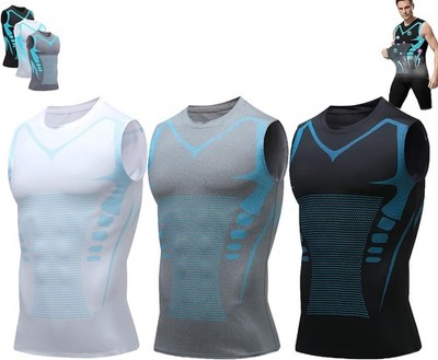 Lunovia Shirt,Evolv-Off Compression Shirt, V-Boost Version Sleeveless Tank Vest