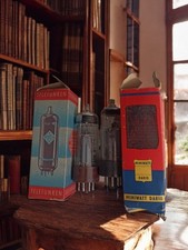 Tube radio ancien vintage avec boîte d'origine non testé collection rétro