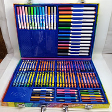 Crayola Art Case Rainbow Design Creativity Set With Markers Crayons Colored Penc