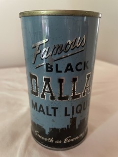 Famous Black Dallas Empty Flat Top Malt Liquor Beer Can Pueblo Colorado