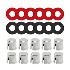 10PCS Car Battery Post Terminal Shims, Vehicle Lead Positive Red/Black