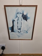 Vintage Print Of A Lady Wearing A Necklace By Sara Moon Art