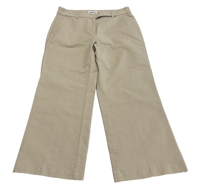 ASHWORTH CAPRI CROPPED GOLF PANTS WOMENS  SIZE 4 BEIGE