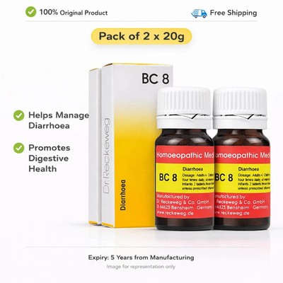 Dr Reckeweg BC 8 Tablets 20g Homeopathic General Wellness Support 2 Pack