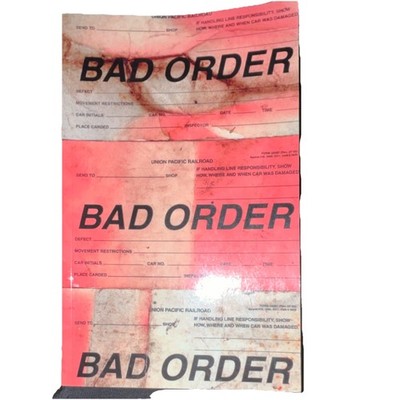 Union Pacific Railroad Bad Order Cards Forms Collectible Paper Lot