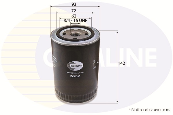 COMLINE EOF030 Oil Filter for AUDI,FORD,SEAT,SKODA,VOLVO,VW