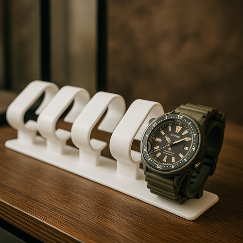 5 Display Watch Holder Stand Sturdy Rack Desktop or Tabletop 3d printed ...
