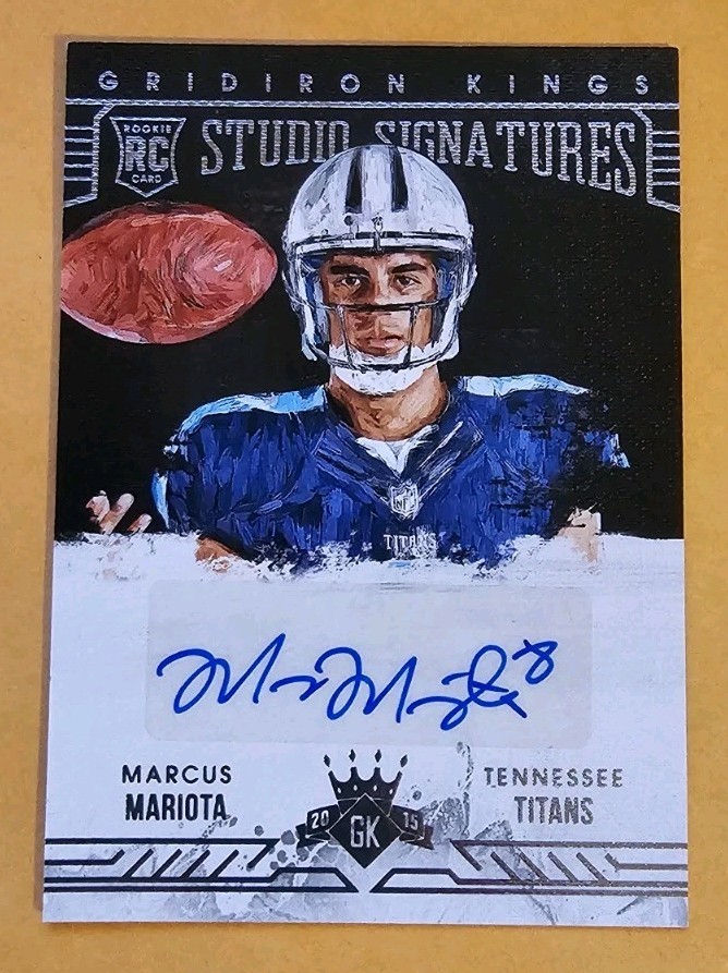 Marcus Mariota Panini Gridiron Kings Rookie Studio Signatures #RSSMM Base