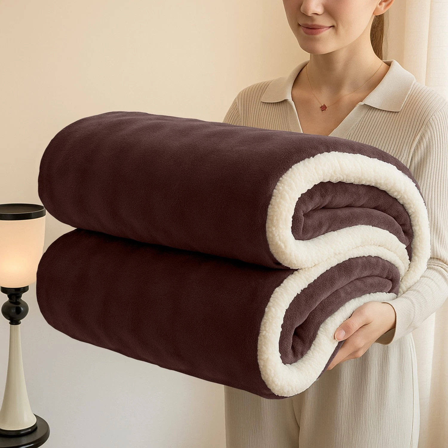 Luxury linen curtain view 1