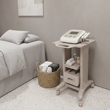 Medical Rolling Cart, Hospital Cart, Gray Beauty Cart With Storage Drawer