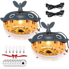 Flea Traps 2 Pack, Light-Activated, Safe for Pets Kids