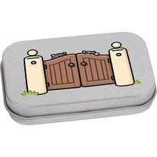 'Cancello Chiuso' Scatola di Latta/Stoccaggio con Cerniera in Metallo (TT060687)