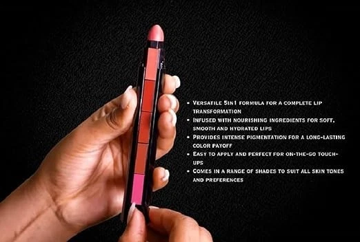 FASHION COLOUR 5-in-1 Lipstick | Long Lasting | Matte Finish| | Compact & Easy t - Image 2 of 4