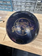 USED - Bowling Ball - 15lb 900 Global "ZEN GOLD LABEL" DRILLED WEIGHT 14lb 11oz