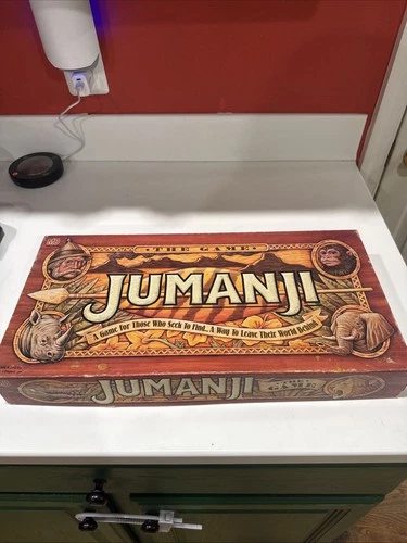 JUMANJI Board Game Complete 1995 Vintage Milton Bradley Original Game 90s