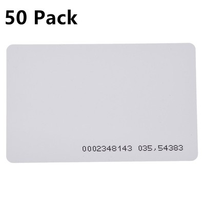 50Pcs/Set Door Entry Access Proximity RFID ID Cards Token TK4100 EM4100 125Khz C