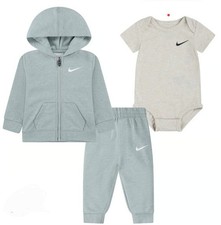 Nike 3 Piece Outfit Jogger Bodysuit Pants SIZE 9M New With Tags Green