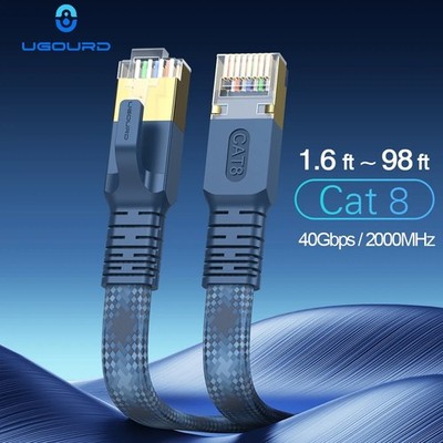 Ethernet Kabel RJ45 Cat8 40GBPS Netzwerk Gold Superschnell LAN Leitung SSTP Patch SET