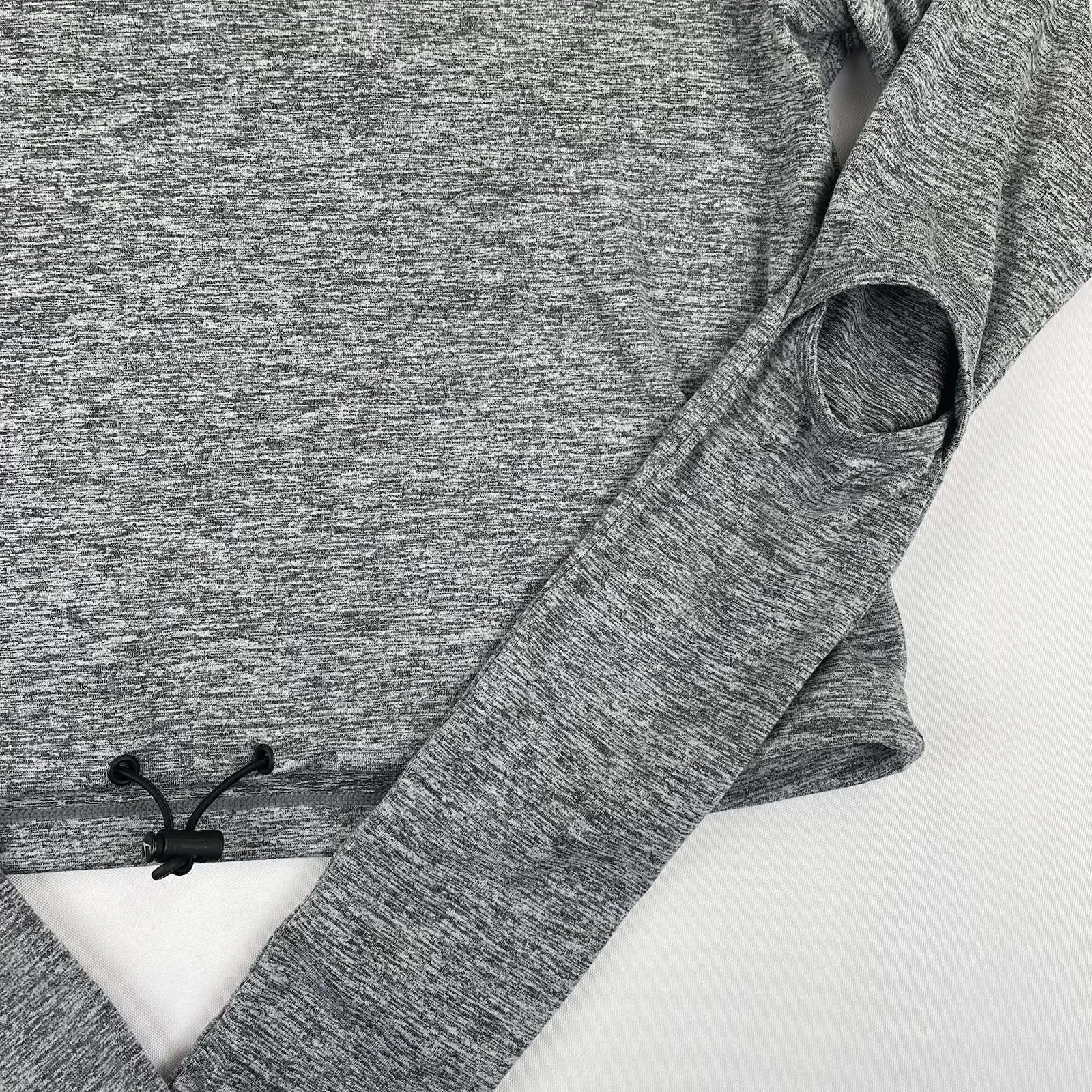 gymshark cropped long sleeve activewear drawstring shirt