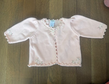 Gymboree HOLIDAY MAGIC Vintage NWT 3-6 Months Pink Flower Sweater Cardigan