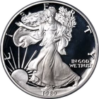 1989-S Silver American Eagle $1 PCGS PR70 DCAM - STOCK