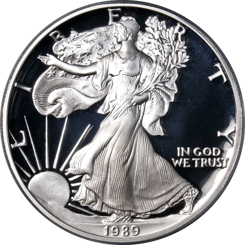 1989-S Silver American Eagle $1 PCGS PR70 DCAM - STOCK