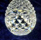 Lead Crystal Egg Paperweight France w/ Pewter Stand 1993 Easter Egg — photo 4