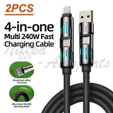 2 PACK USB Data Fast Charger Cable Cord For Apple iPhone 5 6 7 8 X 11 12 13 MAX