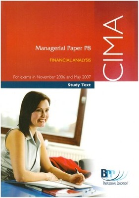 CIMA P8 2006: Financial Analysis... by BPP Professional Edu Paperback / softback