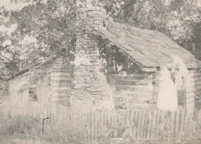 Vintage Spirits Photo RPPC Ghosts Haunting Cabin RARE Outdoor Spirit Photography
