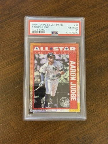 2025 Topps Silver Pack Aaron Judge ALL-STARS PSA 10 #90ASC-12 New York Yankees