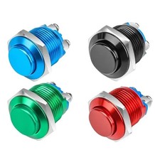 2PCS Momentary Push Button Switch , 16MM High Round...